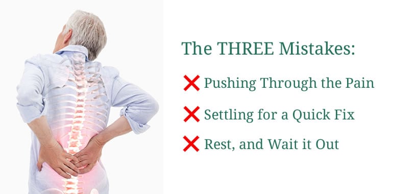 Back Pain Mistakes